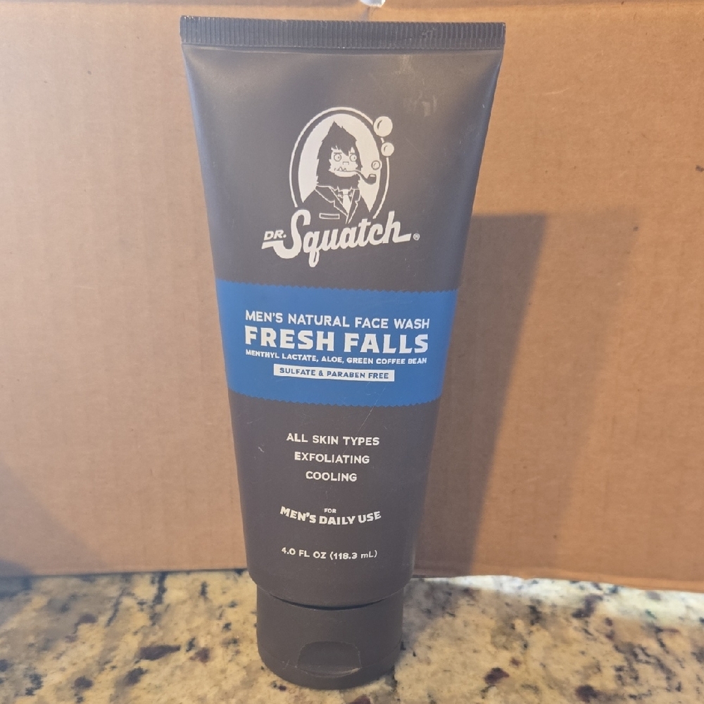 Dr. Squatch Men’s Natural Face Wash – Fresh Falls (4 oz)